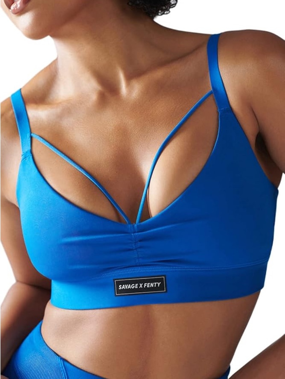 Savage X Fenty Cobalt Blue Strappy Sports Bralette